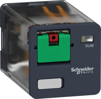 Schneider Electric universal plug-in relay - Harmony RUM - 2 C/O - 230 V AC - 10 A RUMC21P7