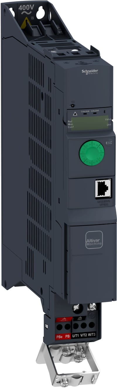 Schneider Electric variable speed drive, ATV320, 0.55 kW, 380…500 V, 3 phases, book ATV320U06N4B