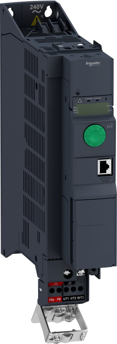 Schneider Electric variable speed drive, ATV320, 1.1 kW, 200…240 V, 1 phase, book ATV320U11M2B