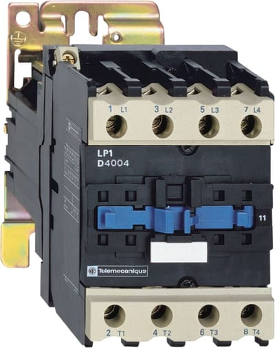 Schneider Electric TeSys D contactor - 4P(2 NO + 2 NC) - AC-1 - <= 440 V 60 A - 24 V DC coil LP1D40008BD