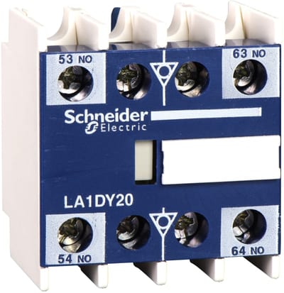 Schneider Electric TeSys D - auxiliary contact block - 3 NO + 1 NC - screw clamp terminals LA1DZ31