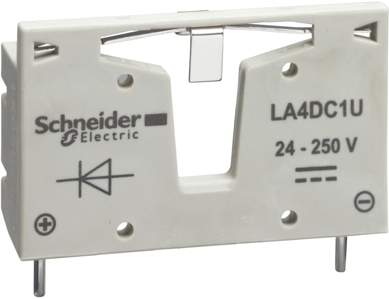 Schneider Electric TeSys D - suppressor module - diodes - 12...250 V DC LA4DC1U