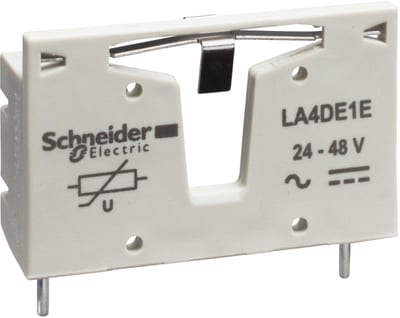Schneider Electric TeSys D - suppressor module - varistor - 24...48 V AC/DC LA4DE1E