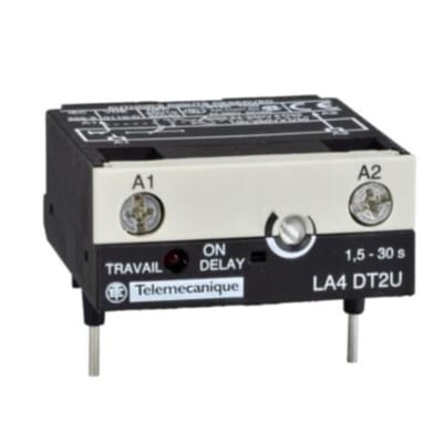 Schneider Electric electronic timer module - type on delay - 1.5....30 s - 24....250 V DC/AC LA4DT2U
