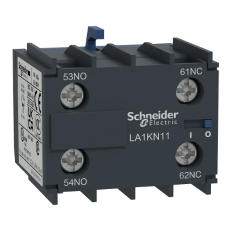 Schneider Electric TeSys K - Auxiliary contact block - 2 NC - screw-clamps terminals LA1KN02