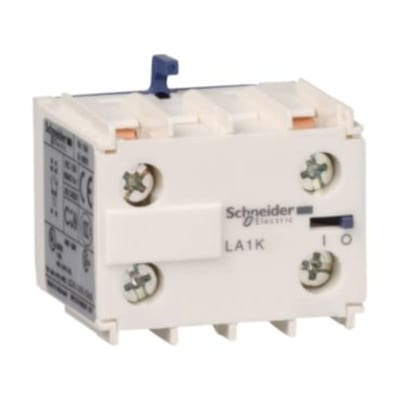 Schneider Electric TeSys K - Auxiliary contact block - 1 NO + 1 NC - screw-clamps terminals LA1KN11