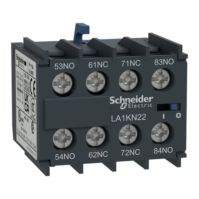 Schneider Electric TeSys K - Auxiliary contact block - 1 NO + 3 NC - screw-clamps terminals LA1KN13