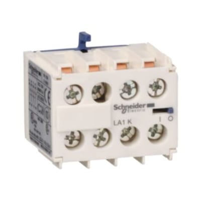 Schneider Electric TeSys K - Auxiliary contact block - 4 NO - screw-clamps terminals LA1KN40