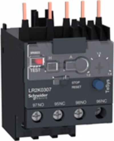 Schneider Electric differential thermal overload relay, TeSys K, 1.2...1.8A, class 10A LR2K0307