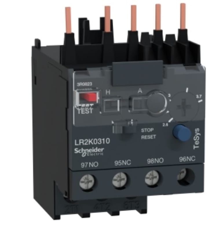 Schneider Electric differential thermal overload relay, TeSys K, 2.6...3.7A, class 10A LR2K0310