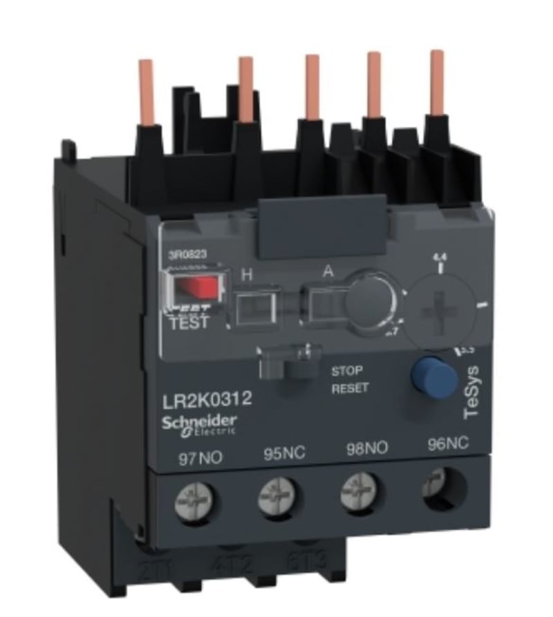 Schneider Electric differential thermal overload relay, TeSys K, 3.7...5.5A, class 10A LR2K0312