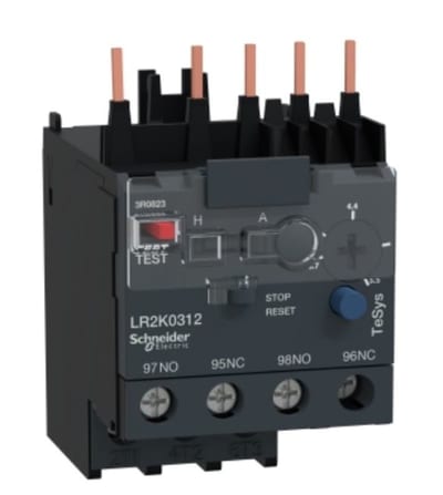 Schneider Electric differential thermal overload relay, TeSys K, 3.7...5.5A, class 10A LR2K0312