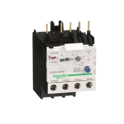 Schneider Electric differential thermal overload relay, TeSys K, 5.5...8A, class 10A LR2K0314