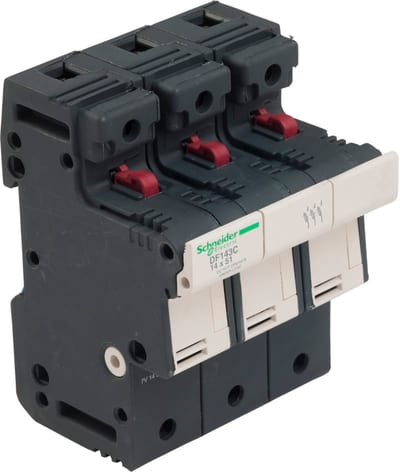 Schneider Electric Fuse carrier TeSys DF, 3P 50A, fuse size 14X51 mm DF143C