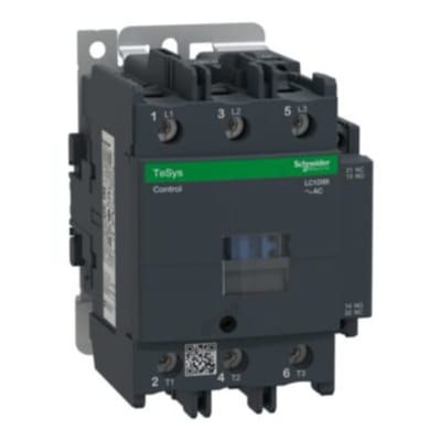 Schneider Electric Contactor, TeSys Deca, 3P(3NO), AC-3/AC-3E, 440V, 95A, 230V AC 50/60Hz coil,screw clamp terminals LC1D95P7