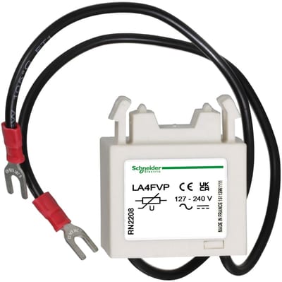 Schneider Electric TeSys F - suppressor module - varistor (peak limiting) - 127...240 V AC/DC LA4FVP