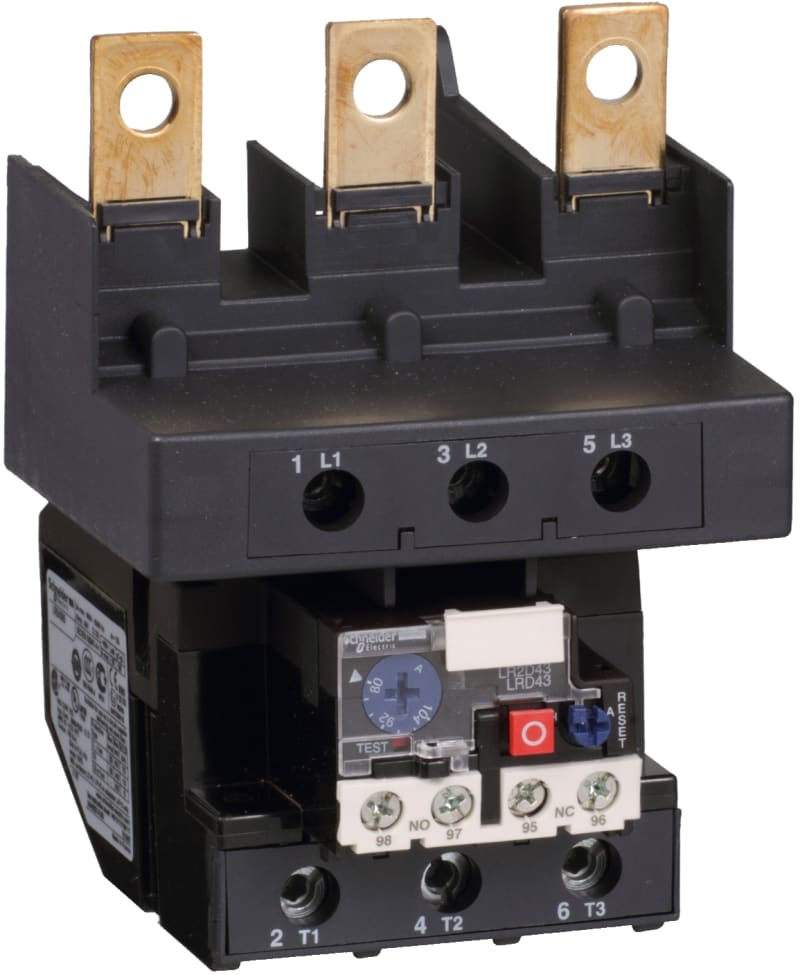 Schneider Electric thermal overload relays, TeSys Deca, 95...120A, class 10A, lug clamps LRD4367