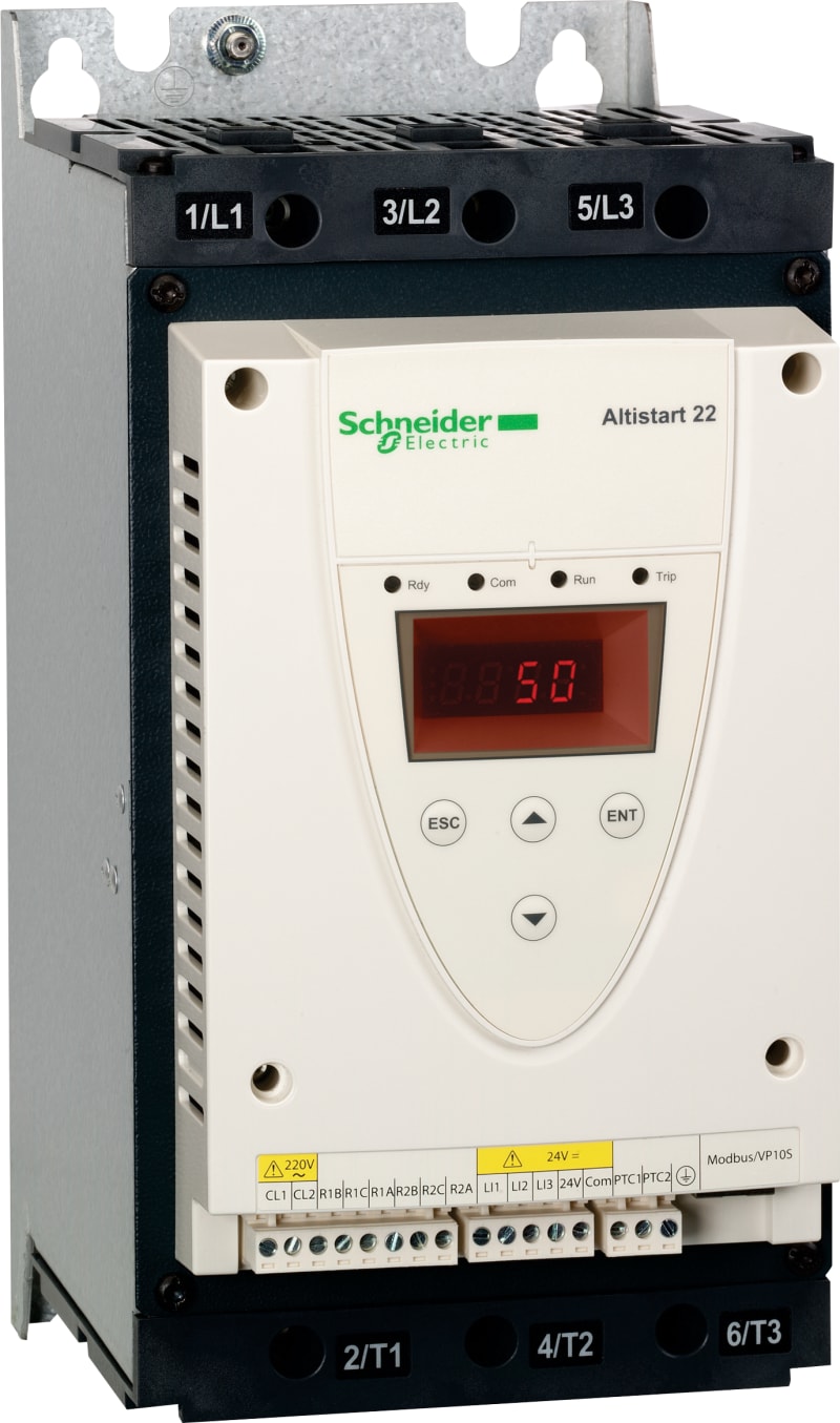 Schneider Electric soft STARTER-ATS22-CONTROL 220V-POWER 230V(18.5kW)/400...440V(37kW)/500V(45kW) ATS22D75S6