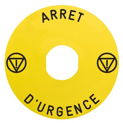 Sign Ø60 for ZBZ16XX French