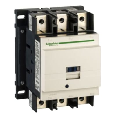 Schneider Electric Contactor, TeSys Deca, 3P(3NO), AC-3/AC-3E, <=440V, 150A, 230V AC 50/60Hz coil, lugs/bars terminals LC1D1506P7