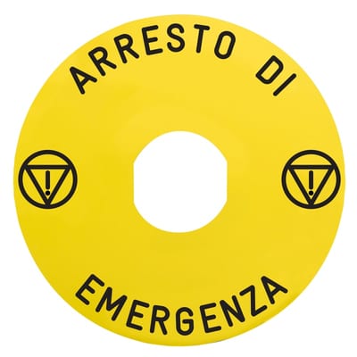Sign Ø60 for ZBZ16XX Italiensk