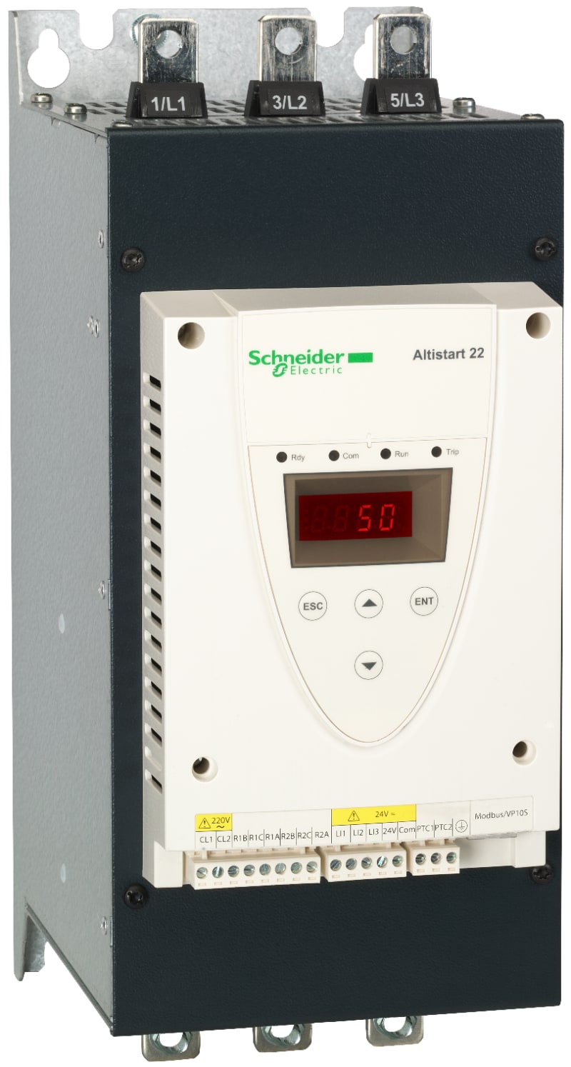 Schneider Electric soft STARTER-ATS22-CONTROL110V-POWER208V(30hp)/230V(40hp)/460V(75hp)/575V(100hp) ATS22C11S6U