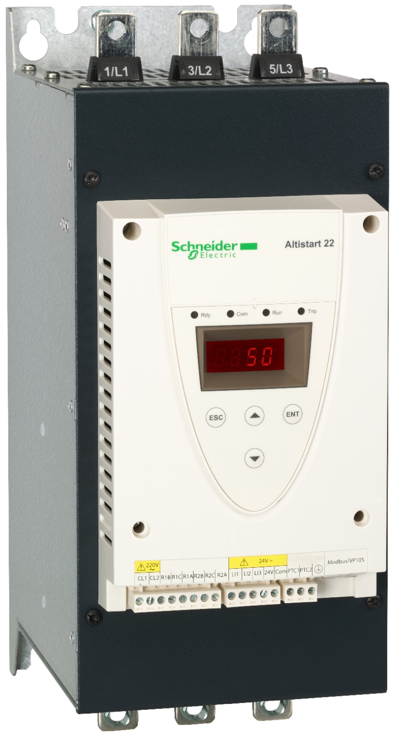 Schneider Electric SOFT STARTER-ATS22-CONTROL110V-POWER208V(40hp)/230V(40hp)/460V(100hp)/575V(125hp) ATS22C14S6U