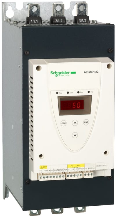 Schneider Electric SOFT STARTER-ATS22-CONTROL110V-POWER208V(50hp)/230V(60hp)/460V(125hp)/575V(150hp) ATS22C17S6U