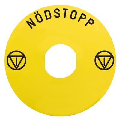 Sign Ø60 for ZBZ16XX Svensk