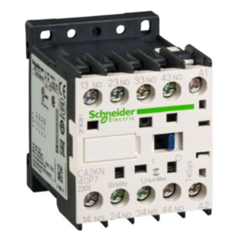 Schneider Electric TeSys K control relay - 4 NO - <= 690 V - 230 V AC coil CA2KN40P7