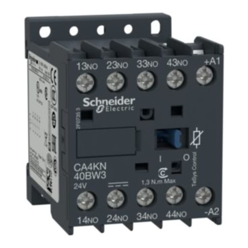 Schneider Electric TeSys K control relay - 4 NO - <= 690 V - 24 V DC low consumption coil CA4KN40BW3