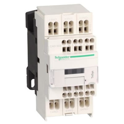 Schneider Electric Control relay, TeSys Deca, 5NO, 0 to 690V, 230VAC 50/60Hz standard coil, spring CAD503P7
