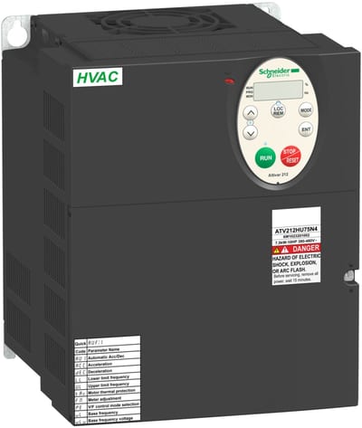 Schneider Electric variable speed drive ATV212 - 11kW - 15hp - 480V - 3PH - EMC - IP21 ATV212HD11N4