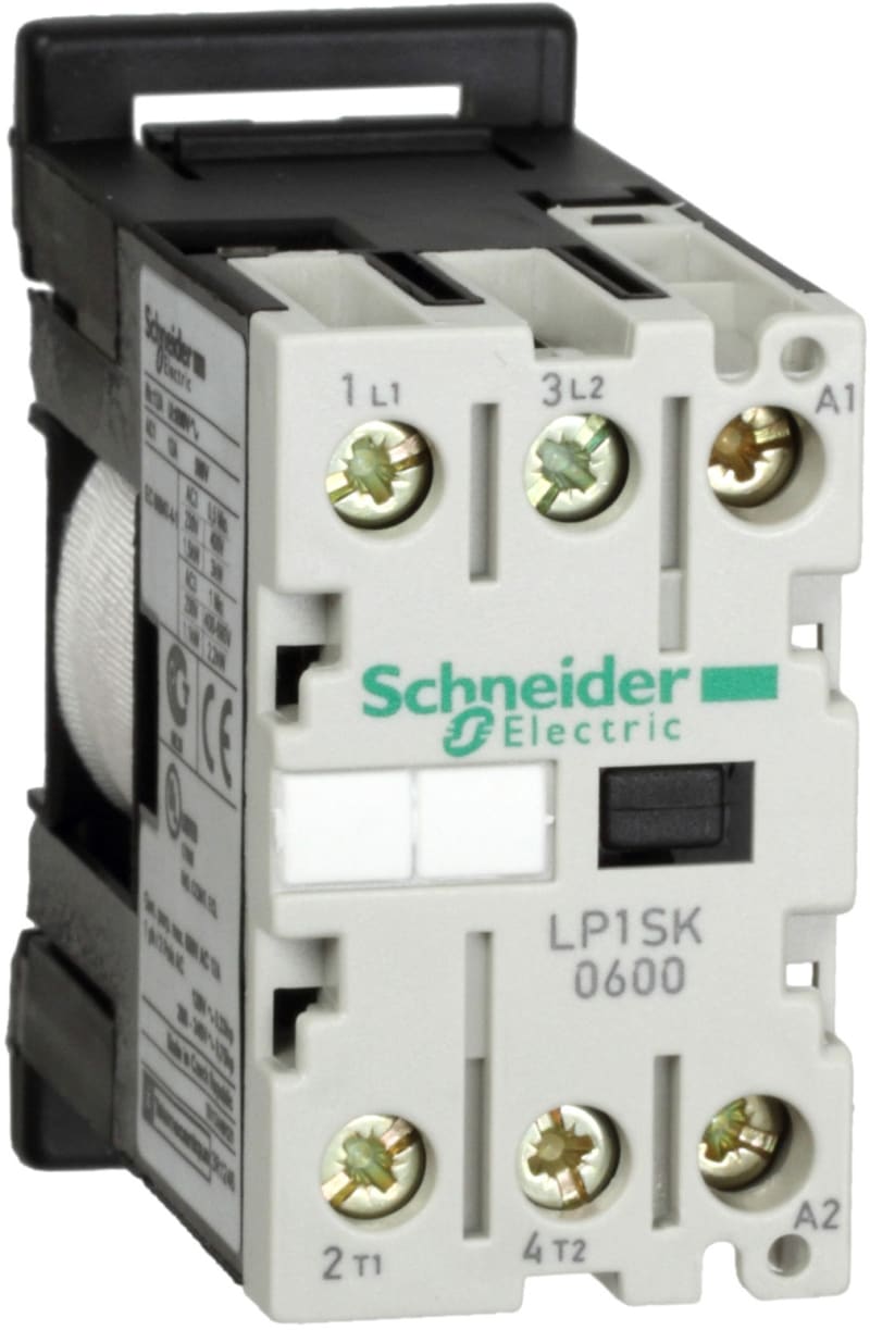 Schneider Electric TeSys SK - mini contactor - 2P (2 NO) - AC-1 - 690 V 12 A - 24 V DC coil LP1SK0600BD