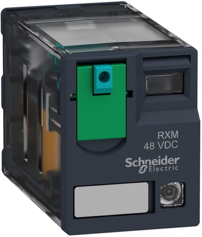Schneider Electric Miniature plug-in relay, 10 A, 3 CO, LED, 12 V DC RXM3AB2JD