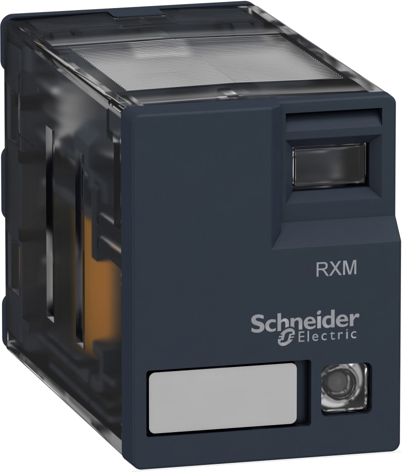 Schneider Electric Miniature Plug-in relay - Harmony RXM 4 C/O 120 V AC 6 A with LED RXM4AB3F7