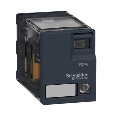Schneider Electric Miniature Plug-in relay - Harmony RXM 4 C/O 230 V AC 6 A with LED RXM4AB3P7