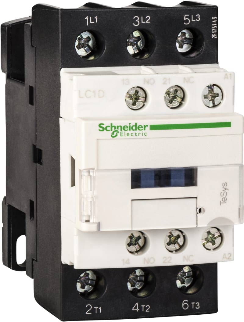 Schneider Electric TeSys D contactor - 3P(3 NO) - AC-3 - <= 440 V 25 A - 380 V AC coil LC1D25Q7