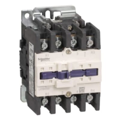 Schneider Electric Contactor, TeSys Deca, 4P(2NO+2NC),AC-1, <=440V, 60A,48V AC 50/60Hz coil, screw clamp terminal LC1D40008E7