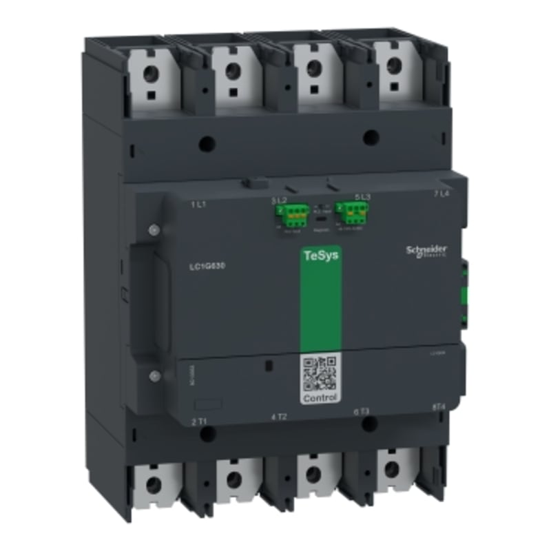 Schneider Electric High power contactor,TeSys Giga 800,4P(4NO),AC-1 <=440V 1050A,advanced version,200-500V AC/DC wide band coil LC1G8004LSEA