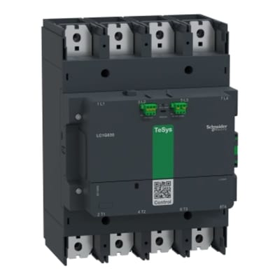 Schneider Electric High power contactor,TeSys Giga 800,4P(4NO),AC-1 <=440V 1050A,advanced version,200-500V AC/DC wide band coil LC1G8004LSEA