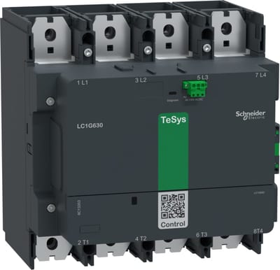 Schneider Electric High power contactor,TeSys Giga 800,4P(4NO),AC-1 <=440V 1050A,standard version,48-130V AC/DC wide band coil LC1G8004EHEN