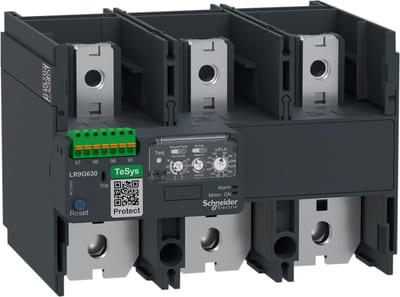 Schneider Electric Electronic thermal overload relay,TeSys Giga,160-630 A,class 5E-30E,push-in control connection LR9G630