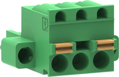 Schneider Electric Spring terminal connector for contactor coil, TeSys Giga, 3-pin, push-in, <=600 V 50/60 Hz, 10 A LA9G81