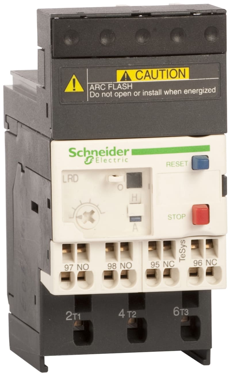 Schneider Electric Thermal overload relay,TeSys Deca,4-6A,1NO+1NC,class 10A,spring terminal LRD103