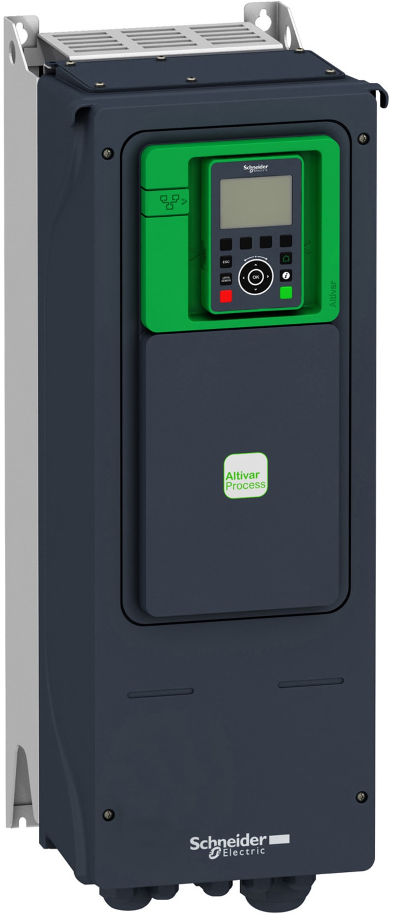 Schneider Electric variable speed drive, Altivar Process ATV900, ATV950, 1.5kW, 400 to 480V, with braking unit, IP55 ATV950U15N4