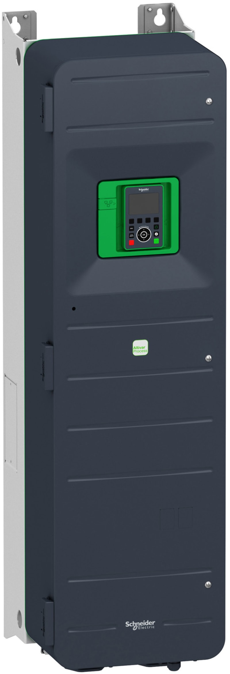 Schneider Electric variable speed drive, ATV950, 90kW, 400/480V, with braking unit, IP55 ATV950D90N4