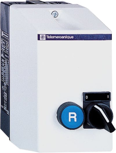 Schneider Electric Enclosed DOL starter,TeSys LE,12A,230V AC coil,including 1 LC1D,2-Pos switch and reset button LE1D12P7A13