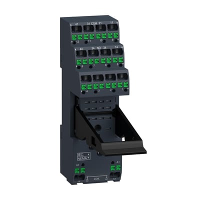 Plinth for RXM relay push-in