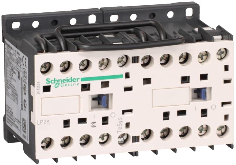 Schneider Electric TeSys K reversing contactor - 3P - AC-3 <= 440 V 6 A - 1 NC - 24 V DC coil LP2K0601BD